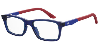 Youth Boy Under Amour Eyeglasses: UA 9003 - Blue SpecSMART Eye Clinic (Diagonal View)